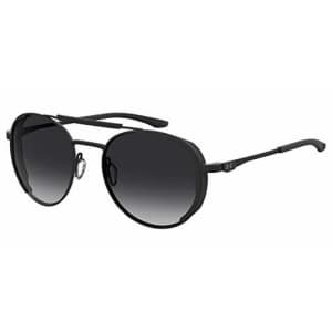 Under Armour Men's UA 0008/G/S Oval Sunglasses, Matte Black/Polarized Gray, 55mm, 19mm for $166