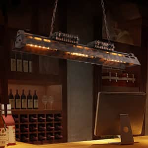 Homary 6-Light Industrial Loft Linear Pendant for $217 Homary 6-Light Industrial Loft Linear Pendant for $217