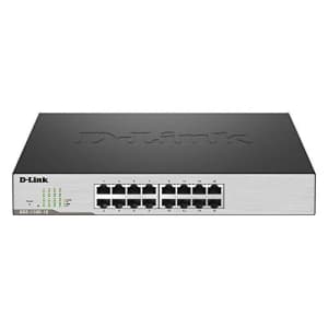D-Link Fast Ethernet, 16 Port Easy Smart Managed Gigabit Network Internet Desktop (DGS-1100-16), for $130