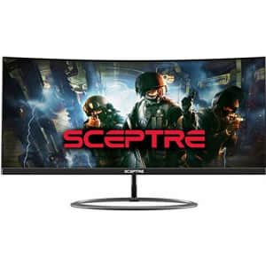 Sceptre Curved 30" 21:9 Gaming LED Monitor 2560x1080p UltraWide Ultra Slim HDMI DisplayPort Up to for $200 Sceptre Curved 30" 21:9 Gaming LED Monitor 2560x1080p UltraWide Ultra Slim HDMI DisplayPort Up to for $200