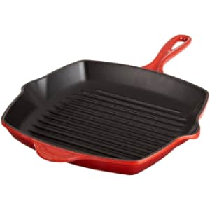 Le Creuset Enameled Cast-Iron 10-1/4" Square Skillet Grill for $173