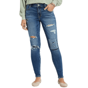 M Jeans by Maurices Women's DenimFlex Patchwork Ripped Jeggings for $13 M Jeans by Maurices Women's DenimFlex Patchwork Ripped Jeggings for $13