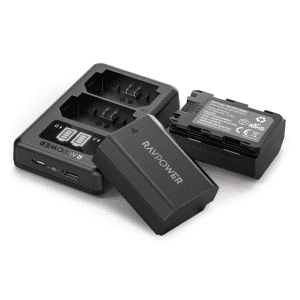 RAVPower Replacement Battery for Sony Cameras 2-Pack with Charger for $19 RAVPower Replacement Battery for Sony Cameras 2-Pack with Charger for $19