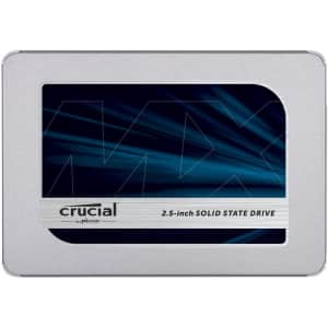 Crucial MX500 1TB SATA 6Gbps Internal SSD for $105