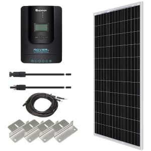 Renogy 100W 12V Monocrystalline Solar Starter Kit w/ 40A MPPT Charge Controller for $277