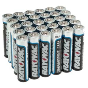 Rayovac 824-30PPTJ Alkaline Batteries Reclosable Pro Pack (AAA; 30 pk) for $15