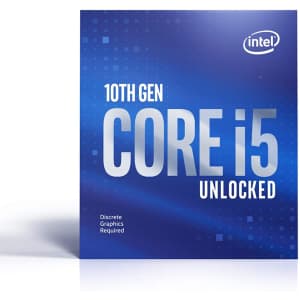10th-Gen. Intel Core i5-10600KF Comet Lake Desktop CPU for $190