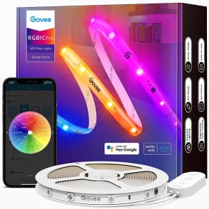 Govee 32.8-Foot RGBIC LED Smart Strip Lights for $40