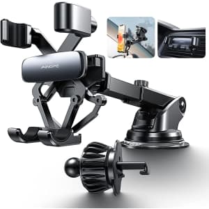 Ainope Gravity Car Phone Mount. Clip the coupon on the product page and apply coupon code "RDRKMBFH" for a savings of $11.