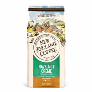 New England Coffee Hazelnut Crme Decaffeinated Medium Roast Ground Coffee 10 oz. Bag for $5