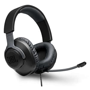 JBL Free WFH Wired Over-Ear Headset with Detachable Mic - Black for $30
