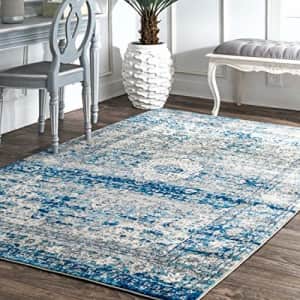 nuLOOM Paisley Verona Vintage Persian Area Rug, 4' x 6', Light Blue for $68 nuLOOM Paisley Verona Vintage Persian Area Rug, 4' x 6', Light Blue for $68