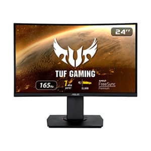ASUS TUF Gaming 23.6" 1080P Curved Monitor (VG24VQR) - Full HD, 165Hz, 1ms, Extreme Low Motion for $219