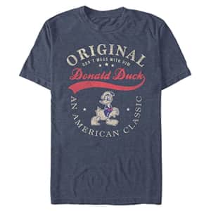 Disney Big & Tall Classic Mickey The One and Only Donald Men's Tops Short Sleeve Tee Shirt, Navy for $19