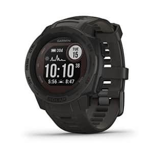 Garmin Instinct Solar, Solar-Powered Rugged Outdoor Smartwatch, Built-in Sports Apps and Health for $330