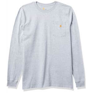 Carhartt Men's Big & Tall Relaxed Fit Heavyweight Long-Sleeve Hardhat Graphic T-Shirt, Heather for $30 Carhartt Men's Big & Tall Relaxed Fit Heavyweight Long-Sleeve Hardhat Graphic T-Shirt, Heather for $30