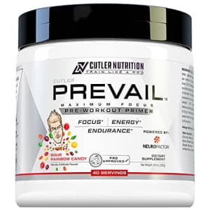 Cutler Nutrition Prevail Pre Workout Powder with Nootropics: Pre-Workout Drink for Men and Women, Cutting Edge for $30