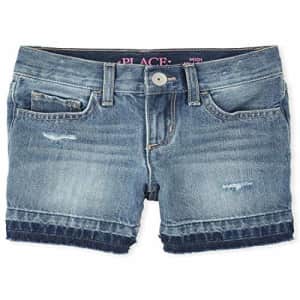 The Children's Place Girls' Destroyed Denim Shorts, Twyla WASH, 8 for $17 The Children's Place Girls' Destroyed Denim Shorts, Twyla WASH, 8 for $17