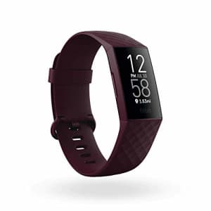 Fitbit Charge 4 Fitness Tracker Rosewood NFC for $107