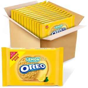 Oreo Lemon Creme 20-oz. Sandwich Cookies 12-Pack for $31 via Sub & Save Oreo Lemon Creme 20-oz. Sandwich Cookies 12-Pack for $31 via Sub & Save