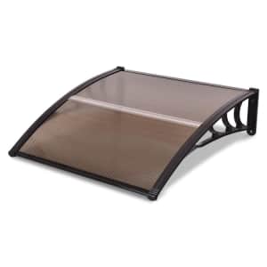 Costway 40"x40" Polycarbonate Awning for $50