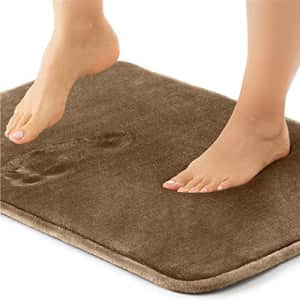 Gorilla Grip Thick Memory Foam Bath Rug, Soft Absorbent Luxury Mats, 48x24, Plush Velvet Topside, for $10 Gorilla Grip Thick Memory Foam Bath Rug, Soft Absorbent Luxury Mats, 48x24, Plush Velvet Topside, for $10