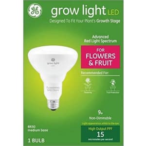 GE 9W Full Spectrum LED BR30 Grow Light Bulb for $10