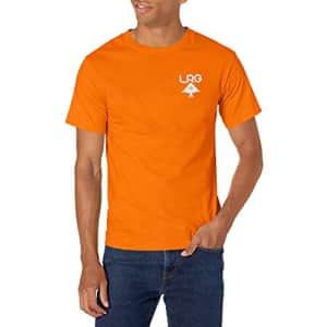 LRG Lifted Research Group Men's Graphic Design T-Shirt, Orange Logo Plus, 2XL for $12 LRG Lifted Research Group Men's Graphic Design T-Shirt, Orange Logo Plus, 2XL for $12