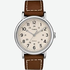 Timex Men's Weekender 2-Piece 40mm Leather Strap Watch for $45 Timex Men's Weekender 2-Piece 40mm Leather Strap Watch for $45