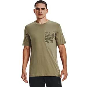 Under Armour Men's Outdoor Pocket T-Shirt, Tent (361)/Khaki Gray, Small for $16 Under Armour Men's Outdoor Pocket T-Shirt, Tent (361)/Khaki Gray, Small for $16