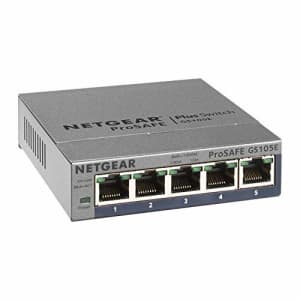 Netgear GS105E-200PES Unmanaged network switch L2/L3 Gigabit Ethernet (10/100/1000) Grey for $53