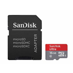 SanDisk Ultra SDSQUNC-016G-GN6MA 16GB Class 10 microSDHC memory card w/ adapter for $10