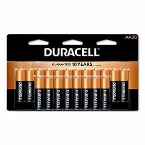 Duracell Coppertop Alkaline AA Batteries, Pack of 20 Batteries for $37