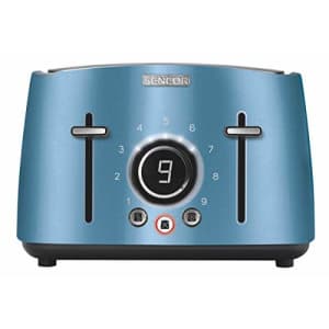 Sencor STS6072BL Premium Metallic 4-slot High Lift Toaster with Digital Button and Toaster Rack, for $57
