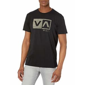 RVCA Men's Graphic Crew T-Shirt, Black, Medium for $25 RVCA Men's Graphic Crew T-Shirt, Black, Medium for $25