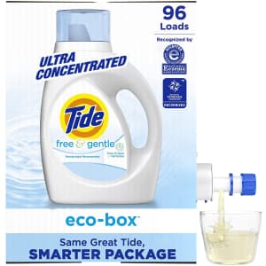 Tide Free & Gentle 105-oz. Liquid Detergent Eco-Box for $19