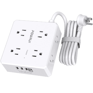 Powrui 8-Outlet 4-USB Surge Protector Power Strip for $12