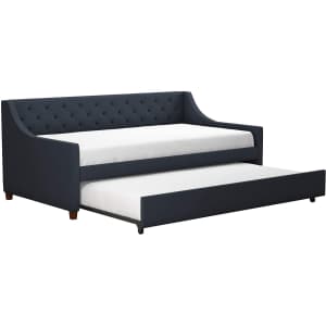 Novogratz Her Majesty Upholstered Twin Daybed with Trundle for $608 Novogratz Her Majesty Upholstered Twin Daybed with Trundle for $608