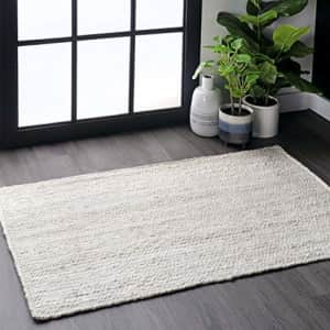 nuLOOM Rigo Hand Woven Jute Accent Rug, 2' 3" x 4', Off-white for $84 nuLOOM Rigo Hand Woven Jute Accent Rug, 2' 3" x 4', Off-white for $84