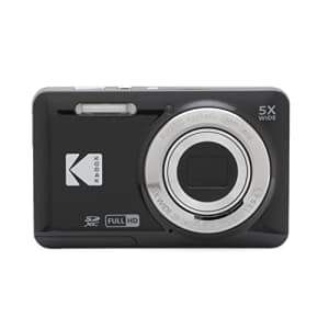 Kodak PIXPRO Friendly Zoom FZ55-BK 16MP Digital Camera with 5X Optical Zoom 28mm Wide Angle and for $119