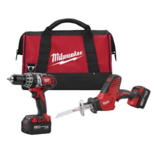 Milwaukee 2695-22 M18 18-Volt 2-Tool Cordless Combo Kit for $463