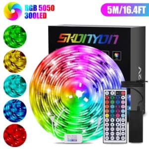 Skonyon 16.4-Ft. RGB LED Light Strip for $12