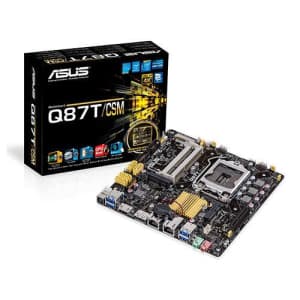 ASUS Mini ITX DDR3 1600 LGA 1150 Motherboard Q87T/CSM for $74 ASUS Mini ITX DDR3 1600 LGA 1150 Motherboard Q87T/CSM for $74