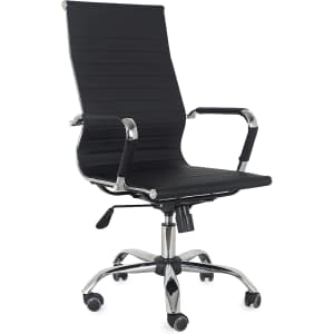 Comfty Leather Swivel Office Chair for $108