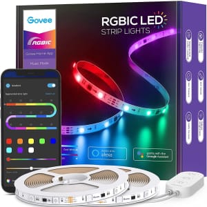 Govee 32.8-Foot Smart WiFi RGBIC LED Strip Lights for $32 w/ Prime Govee 32.8-Foot Smart WiFi RGBIC LED Strip Lights for $32 w/ Prime