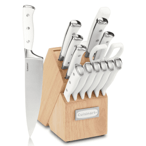 Cuisinart Triple Rivet 15-Piece Knife Set w/ Storage Block for $67