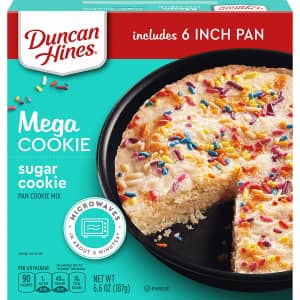 Duncan Hines Mega Cookie Sugar Pan Cookie Mix for $1.87 via Sub & Save Duncan Hines Mega Cookie Sugar Pan Cookie Mix for $1.87 via Sub & Save