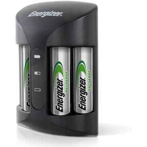 Energizer Recharge Pro AA and AAA Battery Charger w/ 4 AA Batteries for $15