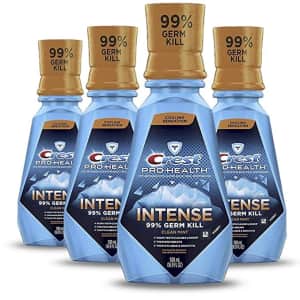 Crest Pro Health Intense Mouthwash 16.8-oz. Bottle 4-Pack for $15 via Sub & Save