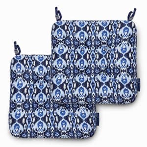 Vera Bradley by Classic Accessories Water-Resistant Patio Chair Cushions, 19 x 19 x 5 Inch, 2 Pack, for $62